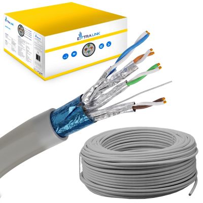15. Extralink CAT6A FFTP (F/FTP) verdrilltes 305-m-Netzwerkkabel für den Innenbereich