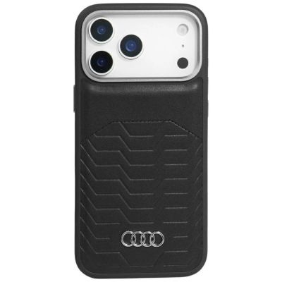 Audi GT MagSafe Kunstlederhülle für iPhone 17 Pro Max - Schwarz