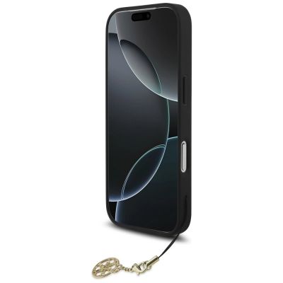 4. Guess 4G Charms Collection MagSafe Hülle für iPhone 17 Pro - Schwarz