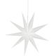 2. PAPIERDEKORATION STERN 45 CM 9 ARME WEISS