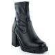Schwarze Damen-Stiefeletten mit Blockabsatz Potocki 12419