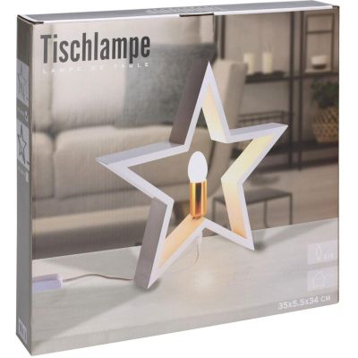 7. Dekorativer Stern mit LED-Beleuchtung, 35 cm, weiß