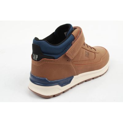 7. GAP Jack braune Kinder-Ankle-Boots mit Klettverschluss
