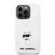 3. Karl Lagerfeld KLHMP14XSNCHBCH iPhone 14 Pro Max 6.7" Hardcase weiß/weiß Silikon Choupette MagSafe