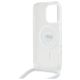 6. Karl Lagerfeld Crossbody IML Karl Head Magsafe Hülle für iPhone 16 Pro Max – transparent