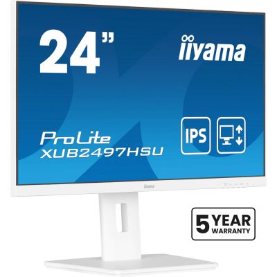 Iiyama TFT XUB2497HSU IPS 24'' HDMI/DP/2xUSB/hoev/weiß - Flachbildschirm - 60,5 cm