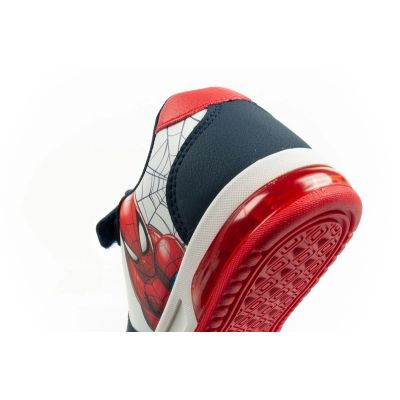 7. Leomil Kinder-Sportschuhe Spiderman Sneaker, leicht, mit Klettverschluss und LED-Beleuchtung, weiß