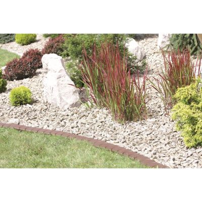 14. Gartenpalisaden-Flachbauweise, doppelte öffentliche Kante, 3,8 m, grauer Stein