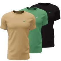 Herren-T-Shirt (3er-Set) 4F 4FWSS26TTSHM4481-91S