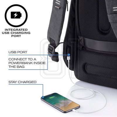 7. XD DESIGN ANTI-DIEBSTAHL-RUCKSACK BOBBY HERO REGULAR SCHWARZ P/N: P705.291