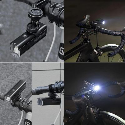 3. Rockbros 24610002001 Fahrrad-Frontlicht 1000 lm + USB-C - USB-A Kabel - Schwarz