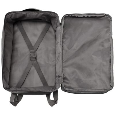 8. Grauer Flugzeugrucksack mit Laptopfach SEMI LINE