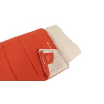 Outwell Contour Lux Rechteckiger Schlafsack für Erwachsene aus Polyester, Rot
