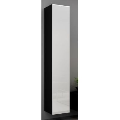 15. VIGO Vollvitrine „180“ 180/40/30 schwarz/weiß halb