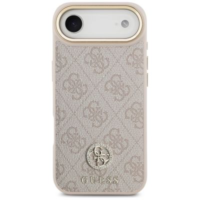 3. Guess 4G Strass Logo MagSafe Case für iPhone Air - Pink