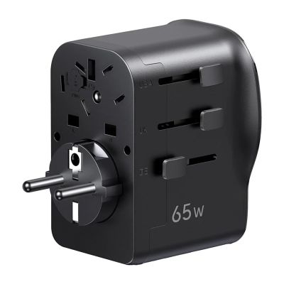 3. Ugreen S550 65W Universal-Reiseadapter – Schwarz