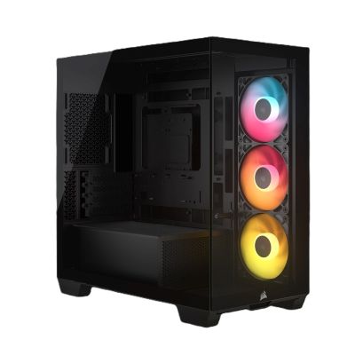 Gehäuse Corsair 2800X RS-R ARGB Panoramic Micro-ATX, Schwarz