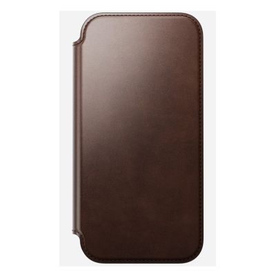 6. Nomad Moderne Leder-Folio-Handyhülle 16 cm (6,3 Zoll) Braun