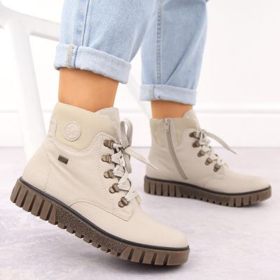 14. Wasserdichte Damen-Trekkingstiefeletten in Beige Rieker Y3433-60
