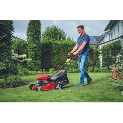3. Einhell GC-PM 40/2 S Benzin-Rasenmäher, schwarz/rot