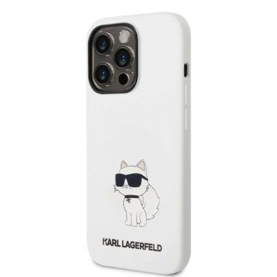 2. Karl Lagerfeld KLHMP14XSNCHBCH iPhone 14 Pro Max 6.7" Hardcase weiß/weiß Silikon Choupette MagSafe
