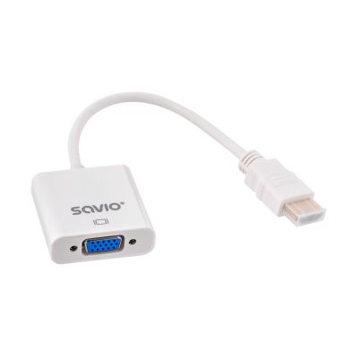 3. SAVIO Adapter HDMI (M) - VGA (F) Weiß CL-201