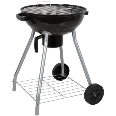 6. GARDEN GRILL REX STAHLKUGEL 46CM MIT ASCHENBECHER
