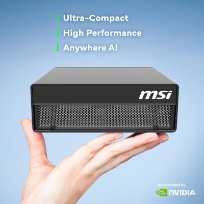 7. MSI AI EdgeXpert MS-C931 ARM Cortex-X925 10-Kern + ARM Cortex-A725 10-Kern, 128 GB LPDDR5x SSD, 4 TB M.2 NVMe, NVIDIA GB10, Grace Blackwell Superchip, 1000 AI TOPS (FP4, Sparse), WiFi 7, 10GbE, NVIDIA DGX OS