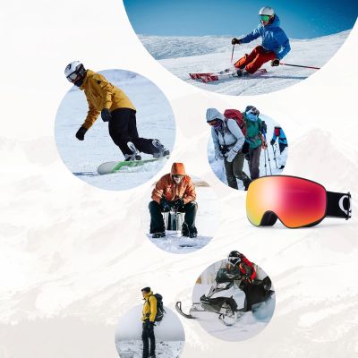 2. Qunature Black Kinder-Skibrille (Größe M/L) - Schwarz