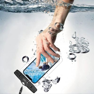 4. Tech-Protect Waterproof Case UWC7 wasserdichte Abdeckung für Geräte bis 6,9 Zoll – Pink