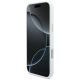 5. BMW M Silikonhülle mit horizontalem Linienmuster und MagSafe-Funktion für iPhone 17 Pro Max – Weiß