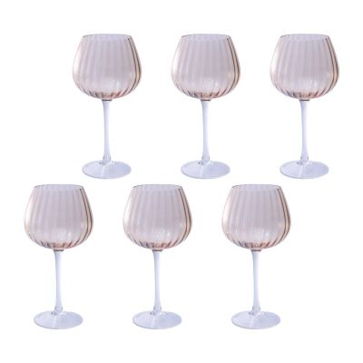 Set mit 6 Gläsern ROSE&TULIPANI PRISMIA 460ml U20177611N24-Z (bernsteinfarben)