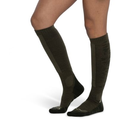 2. Buff Merino HW Over-the-Calf Socken HWO2 Olivgrün L Socken