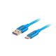 3. Lanberg CA-USBO-21CU-0010-BL Kabel (USB 2.0 Typ A - USB Typ C; 1 m; blau)
