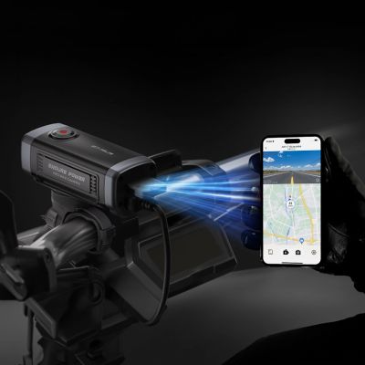 14. AKEEYO 710 Lite Lenker-Actionkamera für Fahrräder und Motorräder – Schwarz