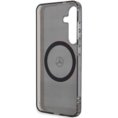 7. Mercedes Double Layer W Red MagSafe Hülle für Samsung Galaxy S24 – Schwarz