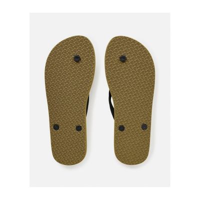 4. RIP CURL Markenlogo Bloom Open Toe Olive Beach Flip-Flops