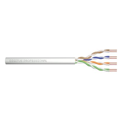 3. Digitus Installationskabel Cat.5e, U/UTP, Eca, AWG 24/1, PVC, 100 m, Grau, Karton
