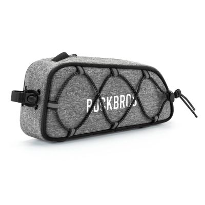 2. Rockbros 30120045003 ROAD TO SKY Fahrradtasche für das Oberrohr, wasserdicht, 0,7 l – grau