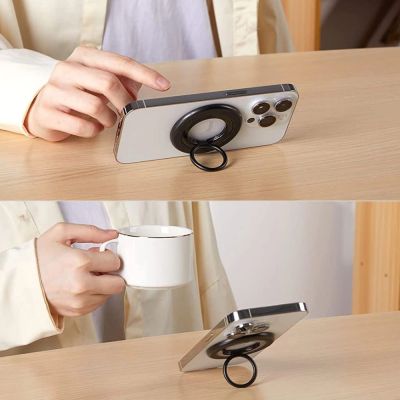 6. Tech-Protect MMR100 magnetischer Telefonhalter/Ring mit MagSafe – grau