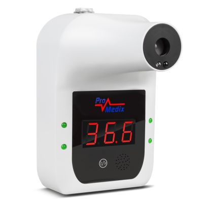 Promedix PR-685 berührungsloses Infrarot-Wandthermometer zur Messung der Körpertemperatur (Stirn, Handgelenk)