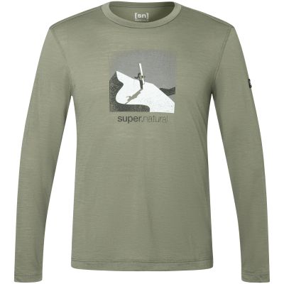Herren-Langarmshirt SUPER.NATURAL M Almost Done LS, grün