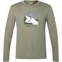 Herren-Langarmshirt SUPER.NATURAL M Almost Done LS, grün
