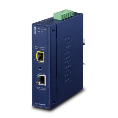 2. PLANET Industrieller 1-Port-Netzwerkkonverter, intern, blau