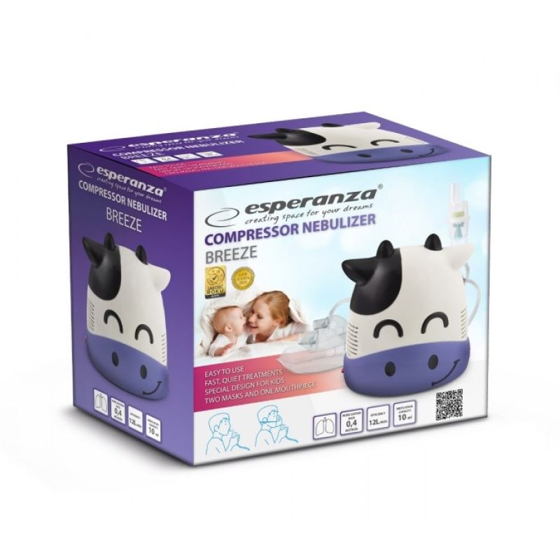 3. Esperanza BREEZE ECN001 Kompressorinhalator (weiß)