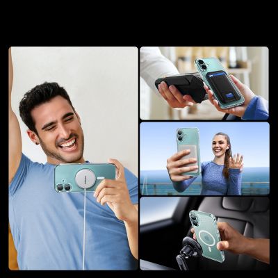 4. Ugreen Classy Clear Magnetic Case mit MagSafe für iPhone 16 Plus - Transparent