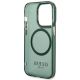 7. Guess GUHMP14LHTCMA iPhone 14 Pro 6,1" grün/khaki Hartschale Gold Outline Translucent MagSafe