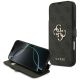 Guess Book 4G Metall-Logo-Hülle für iPhone 18 Pro Max / 17 Pro Max – Schwarz