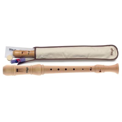 Stagg REC3 GER - Ahornblockflöte mit Koffer