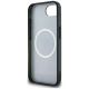 7. Guess IML Metal Glitter 4G Circle Triangle MagSafe Case für iPhone 16e - Schwarz